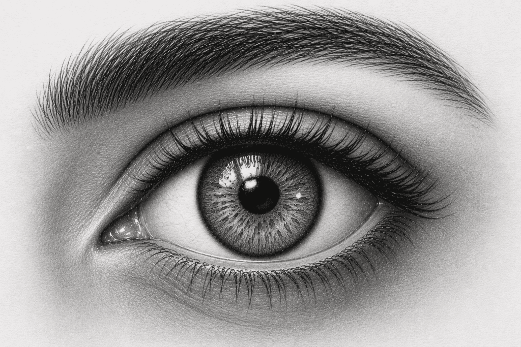 how to draw the eye