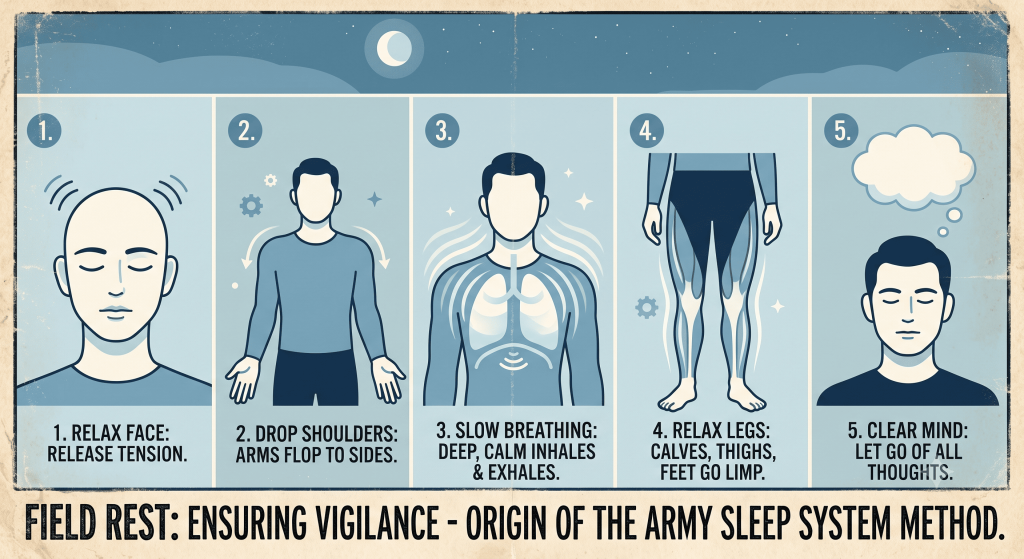 army sleep system method - falling asleep peacefully